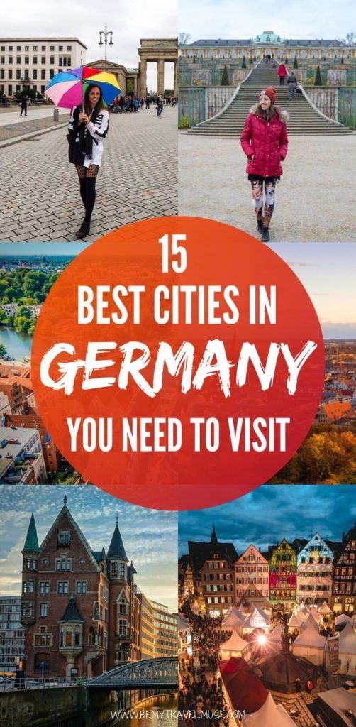 Here are 15 of the best cities in Germany you need to visit, from a girl who has lived in the country for 4+ years! Germany is one of the best European countries to travel in, and this list will help you plan the best trip to the country. Aside from the popular cities like Berlin, Munich and Stuttgart, there are also a few lesser-known places that are full of pleasant surprises. #Germany