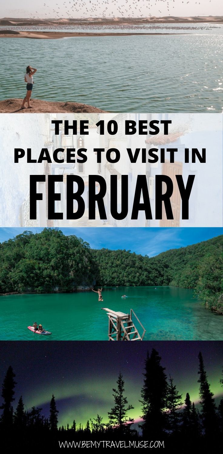 top states to visit in february