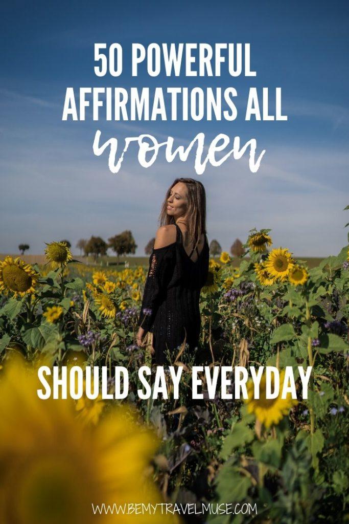 50 Powerful Affirmations For Women