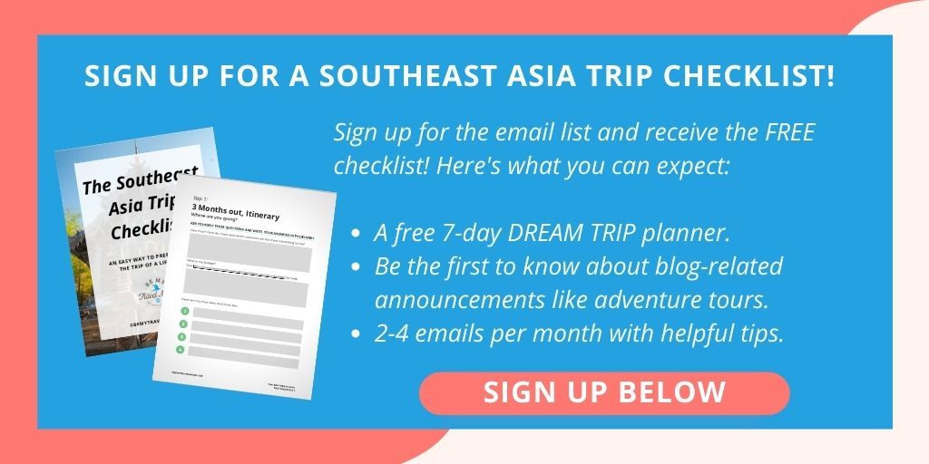 south east asia travel route 3 months