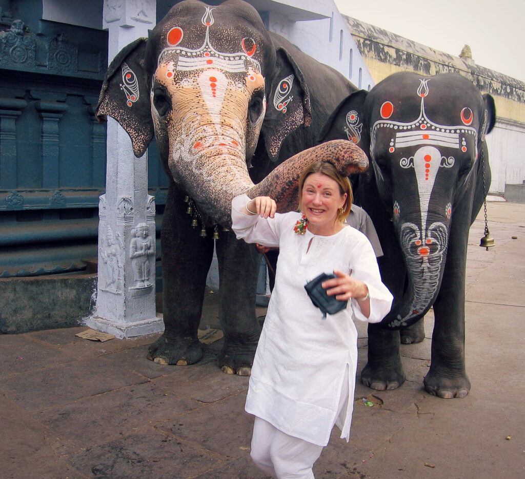 woman traveller to india